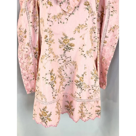 LoveShackFancy Cedella Dress- Honey Dew Pink $425 - Picture 6 of 14